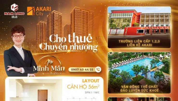 giao thương mua bán CĂN HỘ AKARI NAM LONG, VÕ VĂN KIỆT QUẬN BÌNH T N ngay Q8, pháp luật RÕ RÀNG, SỔ HỒNG RIÊNG, NHẬN NHÀ còn mới Ở cũng như mang đến